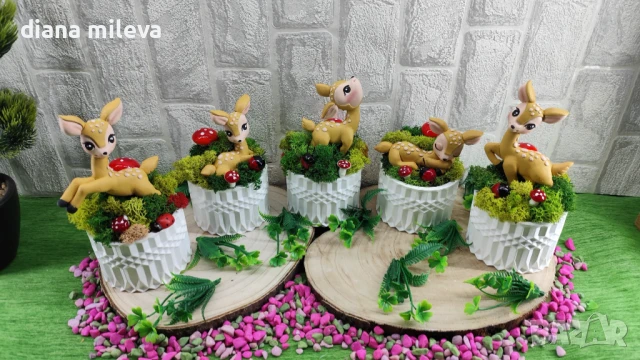 Аранжировка със Сърнички и скандинавски мъх!!, снимка 13 - Декорация за дома - 51308863