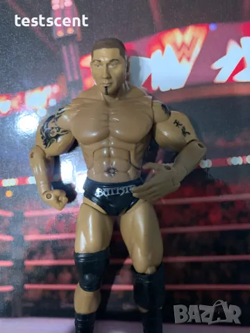 Екшън фигура WWE Батиста Batista Dave Bautista Jakks Deluxe Aggression figure играчка, снимка 6 - Фигурки - 48450394