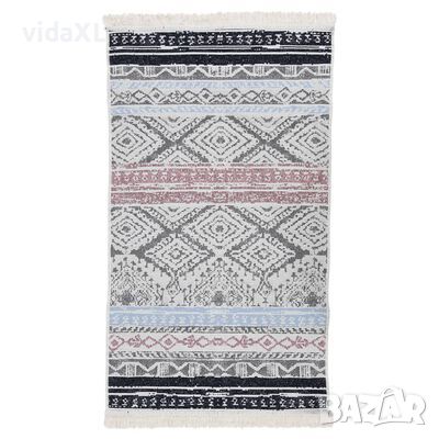 vidaXL Килим, розово и аква, 120x180 см, памук（SKU:340102, снимка 1 - Килими - 46171594