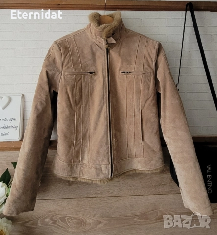 Яке естествена кожа и пух, снимка 6 - Якета - 52062056