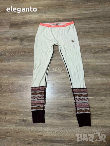 Дамско ! Kari Traa Lokke  100% MERINO WOOL Base Layer Thermal Pant's , L размер, снимка 3 - Клинове - 53029391