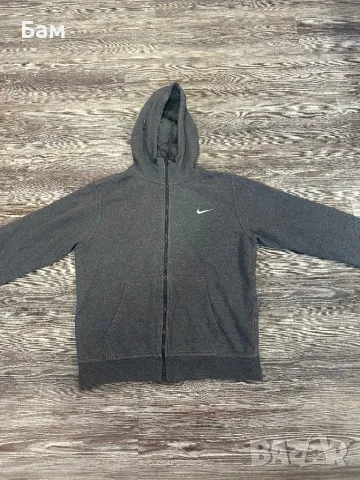 Мъжко!Nike Swoosh Zip Up Hoodie размер М, снимка 3 - Спортни дрехи, екипи - 49468479