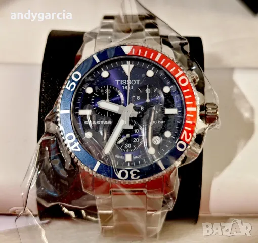  TISSOT SEASTAR 1000 CHRONOGRAPH T120.417.11.041.03 ЧИСТО НОВ часовник с хронограф, снимка 3 - Мъжки - 49782326