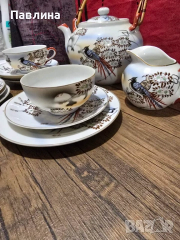 Японски порцеланов сервиз, снимка 9 - Сервизи - 53865670