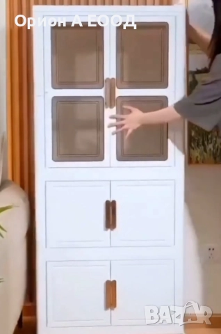 Стилен Мултифункционален Шкаф на Колелца, Водоустойчив , снимка 7 - Шкафове - 51744584