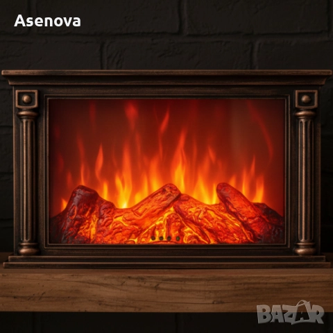 Голяма LED камина с ефект на жар – уют и атмосфера без дим и огън SP47, снимка 3 - Декорация за дома - 52803035