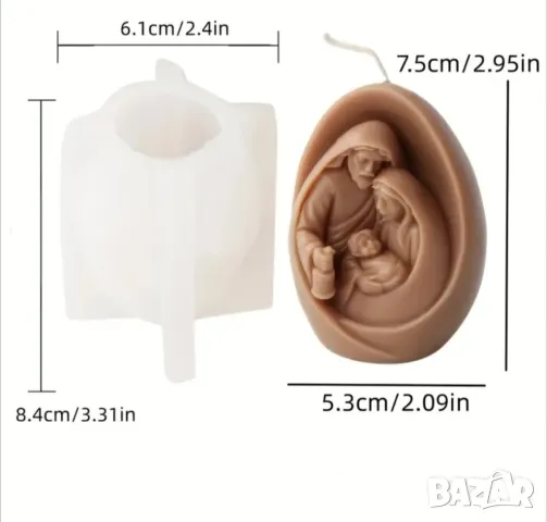 Молд светото семейство , снимка 6 - Форми - 50238615