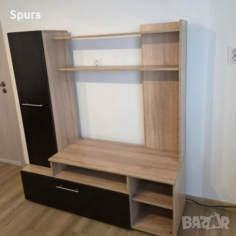 Секция ИВА /дъб сонома, венге/, снимка 3 - Секции и витрини - 53875047