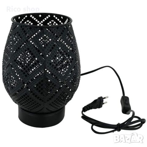 Нова метална лампа в черно, винтидж стил , снимка 3 - Настолни лампи - 45332586
