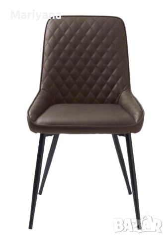 🔥 НОВИ СТОЛОВЕ / КРЕСЛА MILTON – КАФЯВА ЕКО КОЖА, снимка 2 - Столове - 52897449