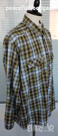 Schoffel - мъжка карирана риза за туризъм с дълъг ръкав размер XXL, снимка 5 - Ризи - 49781491