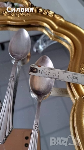 Посребрени десертни лъжички , снимка 7 - Прибори за хранене, готвене и сервиране - 52719916