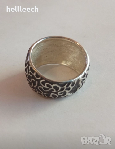 Сребърен пръстен, снимка 7 - Пръстени - 52863303