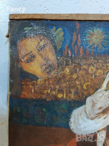 Стара картина 1973 г, снимка 9 - Антикварни и старинни предмети - 51256496