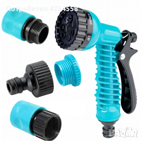 Гъвкав градински маркуч с медни накрайници - без заплитане и прегъване, снимка 4 - Напояване - 53914563