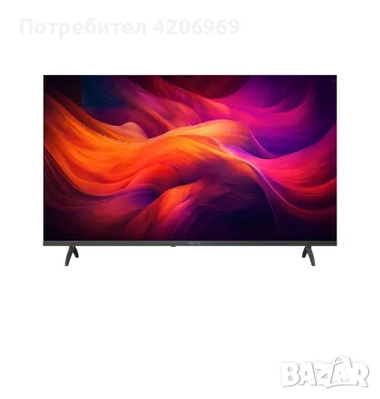 Телевизор METZ 32MTE6000Z, 32"(80 см), LED Smart TV, Google TV, HD, Черен, снимка 1 - Телевизори - 47029889