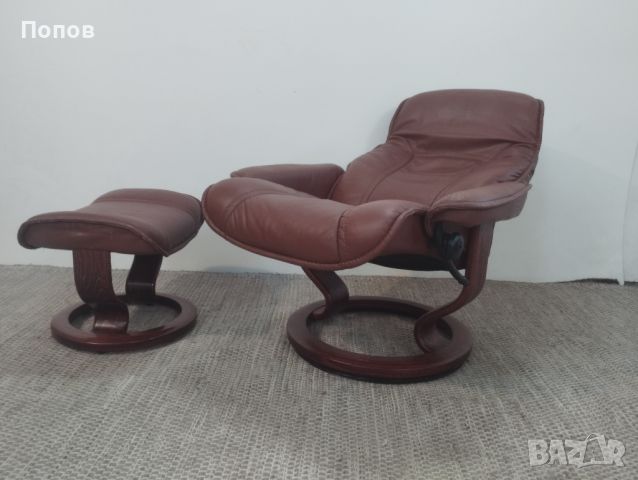 Ekornes Stressless релакс кресло, снимка 9 - Дивани и мека мебел - 46419352