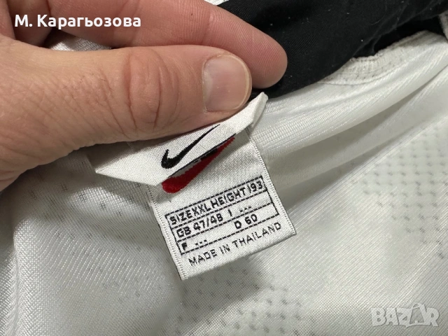 Мъжко винтидж Nike full-zip track jacket, Размер XXL, снимка 5 - Спортни дрехи, екипи - 53586640