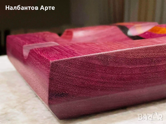 Пепелник за пури от екзотична дървесина - масив, снимка 3 - Декорация за дома - 53885907