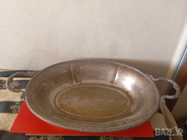 посребрена купа ,фруктиера арт деко