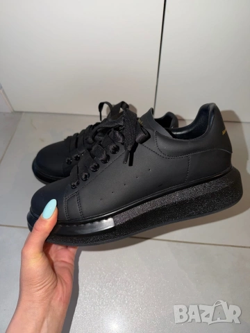 Черни кецове Alexander McQueen, снимка 5 - Кецове - 53976252