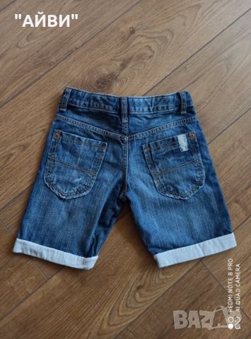 ZARA и DETROIT детски къси дънки, тениска и ризка, снимка 8 - Детски къси панталони - 45436398