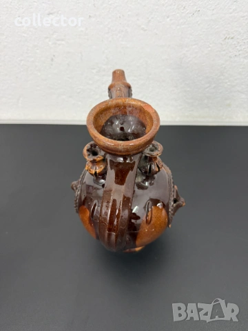 Стар керамичен крондир / бърдук / бърдуче. №7802, снимка 6 - Антикварни и старинни предмети - 53018046