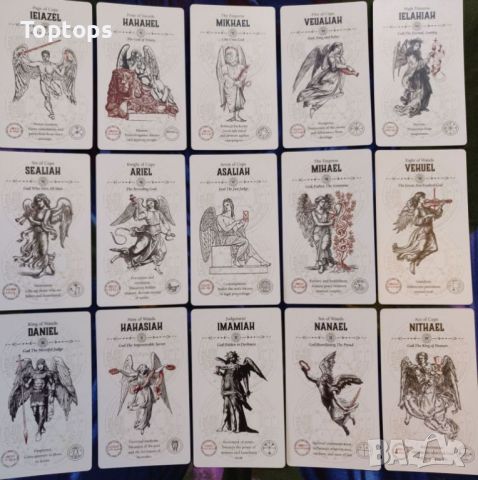 Ангелски таро карти:Angel Tarot & Occult Tarot&Influence of the Angels, снимка 6 - Карти за игра - 45280262