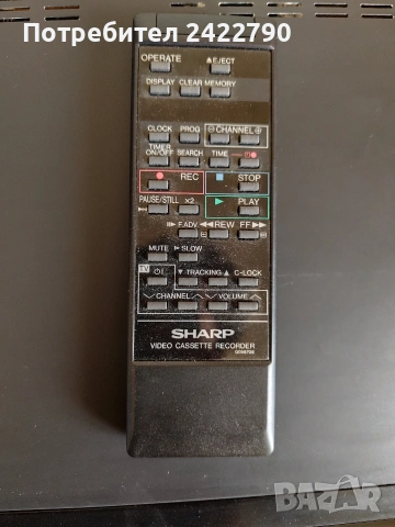 VHS видео Sharp , снимка 9 - Плейъри, домашно кино, прожектори - 53496088