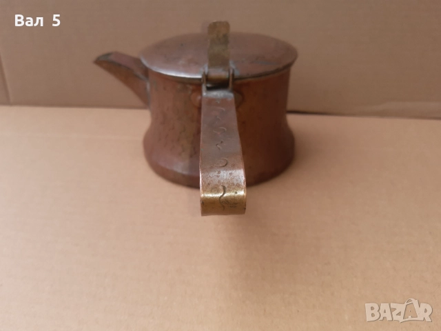 Старо медно котле за греяна ракия , менче , менец, снимка 2 - Антикварни и старинни предмети - 52108018