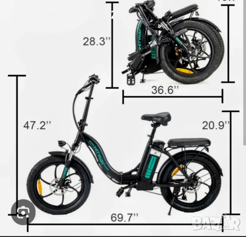 Електрически велосипед HITWAY BK 6S , снимка 13 - Велосипеди - 53484560