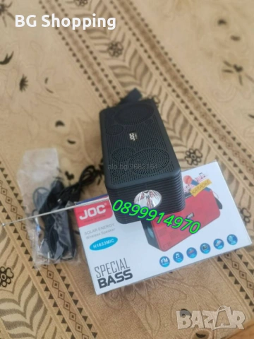 Преносимо караоке соларно радио с USB, SD карта, Bluetooth, микрофон за караоке, снимка 4 - Радиокасетофони, транзистори - 53185383