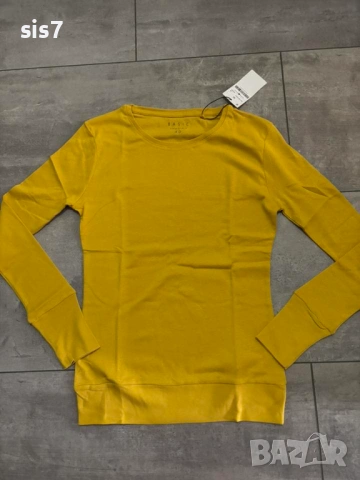 дамска памучна блуза с еластан, снимка 2 - Блузи с дълъг ръкав и пуловери - 53579634