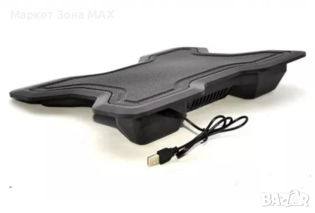 Охладител за лаптоп – Мощно охлаждане с безшумен вентилатор и RGB ефект, снимка 2 - Лаптоп аксесоари - 53459452
