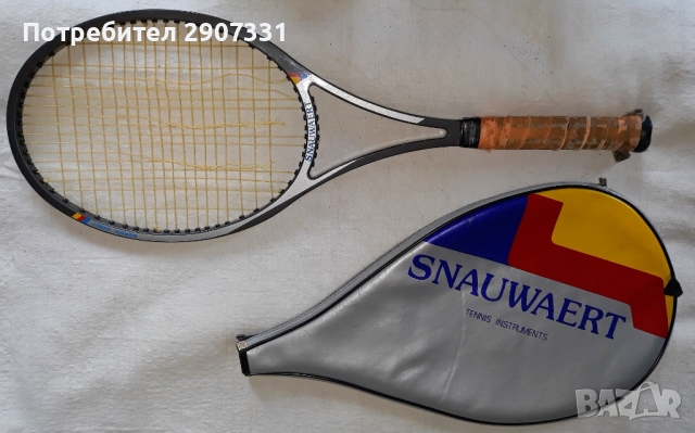 Тенис ракета Snauwaert с оригинален калъф. Белгия. има нужда от ремонт, снимка 1 - Тенис - 45063543
