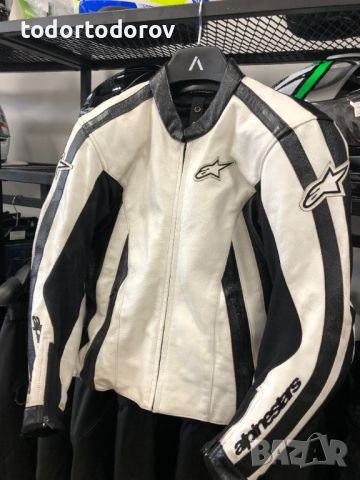 Koжено яке ALPINESTARS SX-1R, 54-L,гърбица,протектори,оригинално, снимка 2 - Аксесоари и консумативи - 46496715