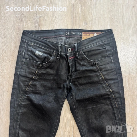 Дамски дънки с ниска талия G-Star Raw Bexter, черни тесни слим размер W27 L32, снимка 2 - Дънки - 53258838