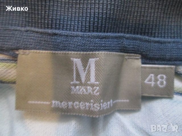 MARZ тениска от мерсеризиран памук размер 48., снимка 2 - Тениски - 45594087