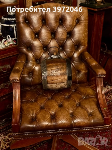 Антикварно дървено буренце 1880 - 1920 , снимка 2 - Антикварни и старинни предмети - 52355929