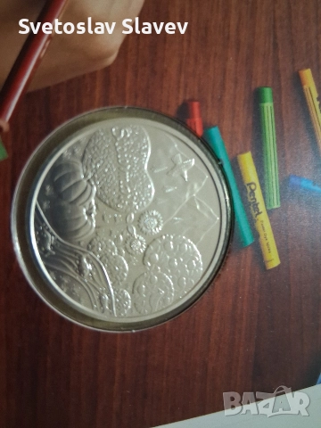 Сребърна монета., снимка 4 - Други ценни предмети - 52933616