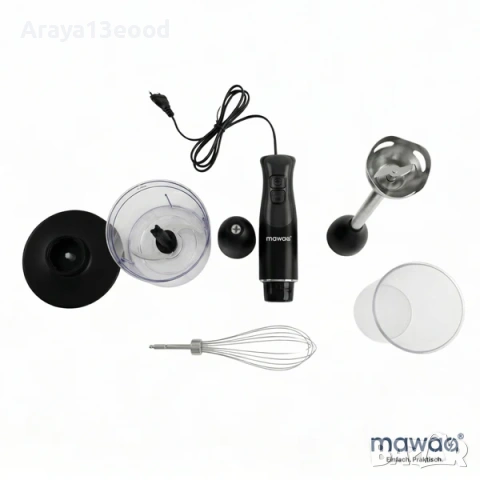 mawaa® Многофункционален ръчен пасатор, 250 W, снимка 4 - Чопъри и пасатори - 53734446