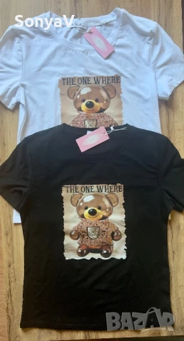 Тениски с пайети, снимка 2 - Тениски - 50823878