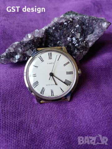 Рядък Американски Часовник Timex 26150 Water resistant Римски цифри Механичен 1970-80, снимка 1 - Мъжки - 46145652