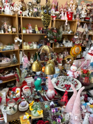 Вятърен звънец от метал Бухал , снимка 3 - Декорация за дома - 35950769