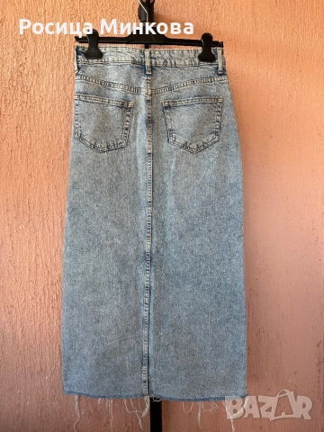 Дънкова пола H&M, снимка 2 - Поли - 53845694