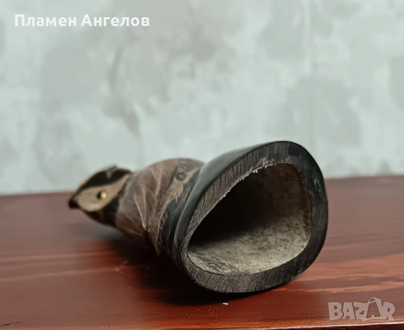 Винтидж фигурка от естествен рог, снимка 5 - Колекции - 53587488