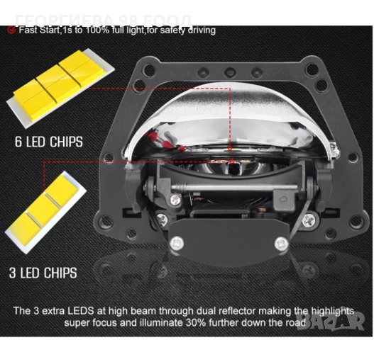 Лупи за фар Bi LED XT-4 / 55W, снимка 4 - Аксесоари и консумативи - 51835067