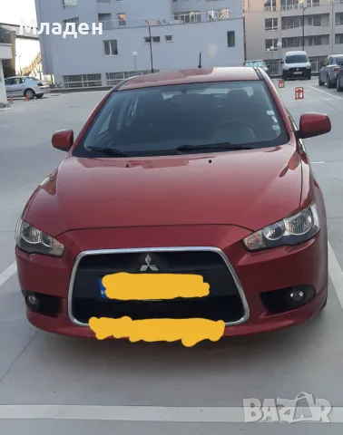 Mitsubishi Lancer 08-14 горна хромирана лайсна на бронята, снимка 2 - Части - 46923082