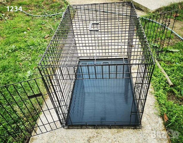 транспортна клетка метална сгъваема 92x61x67см за куче, стационар, снимка 5 - За кучета - 52861418