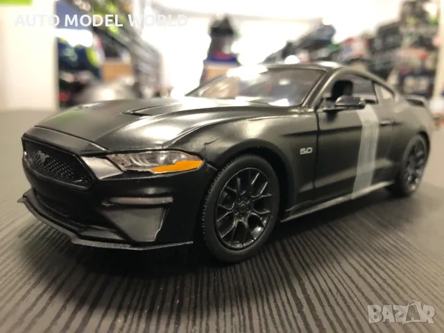 Нова метална колекционерска количка FORD MUSTANG GT 5.0 1:24 MOTORMAX, снимка 4 - Колекции - 46970108